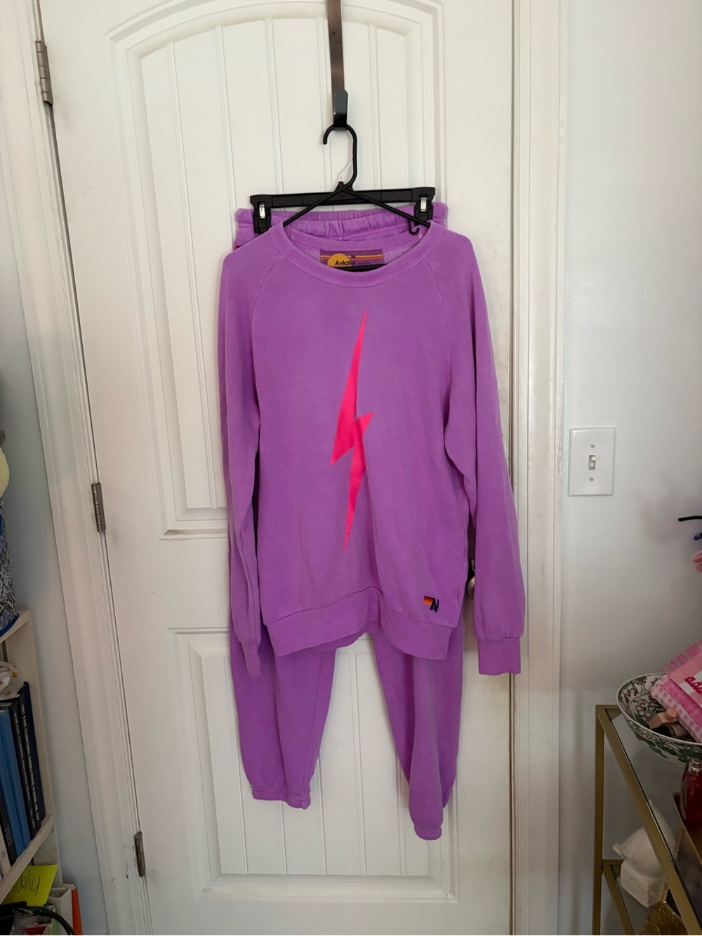 Aviator Nation sweatshirt and sweatpants set top size M bottoms size L